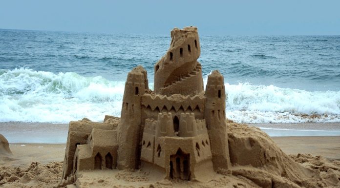 ilustração castelos de areia